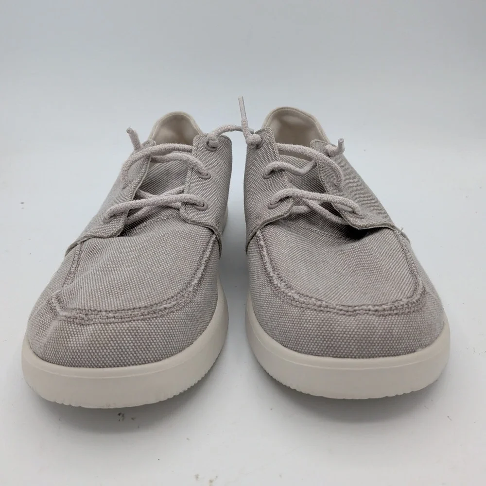 Chaco Paonia Loafer Womens 10 Gray Canvas Lace Up Luvseat Footbed JCH109148